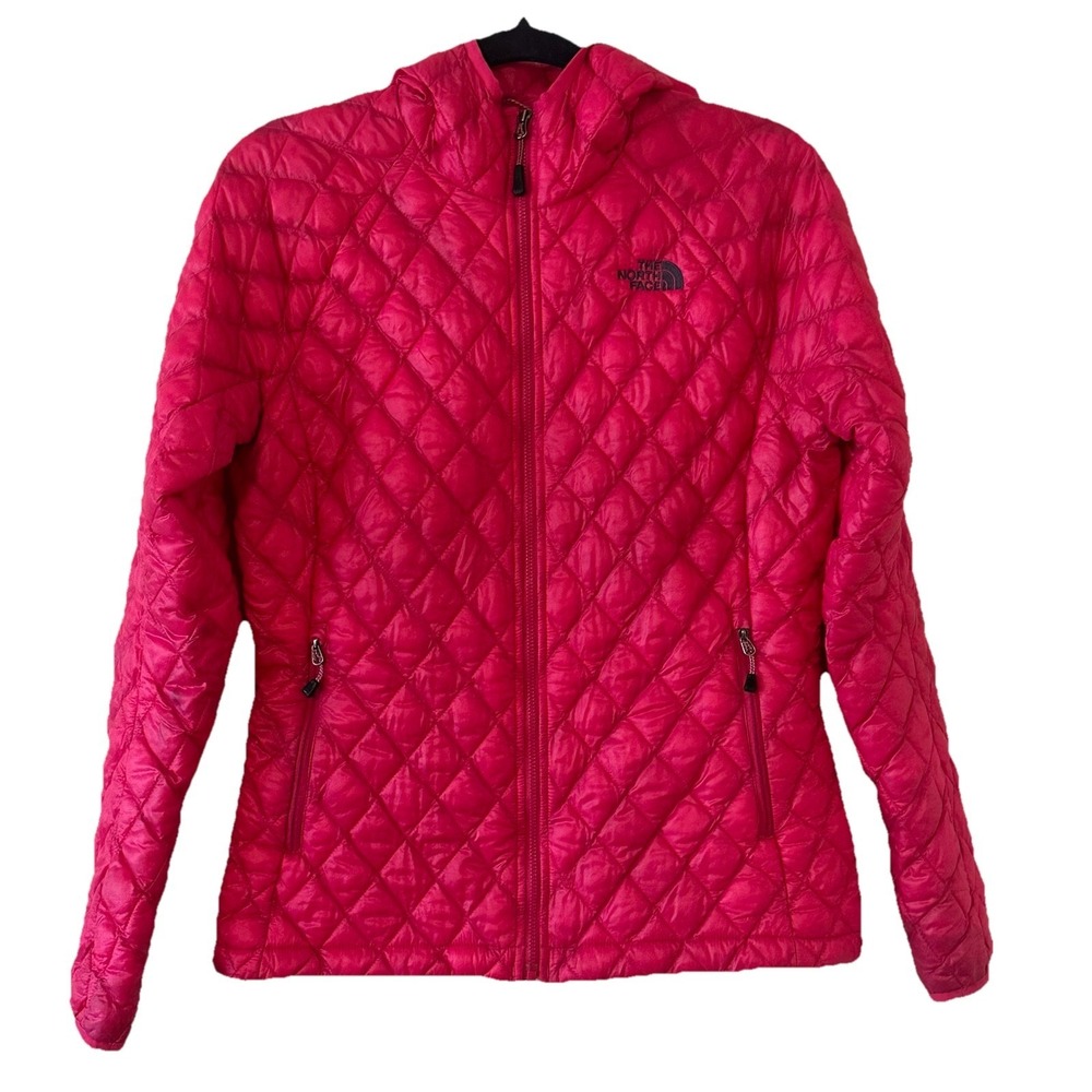 The North Face H Pink Jacket Womens Small Thermoball Puffer Packable Coat *READ*
